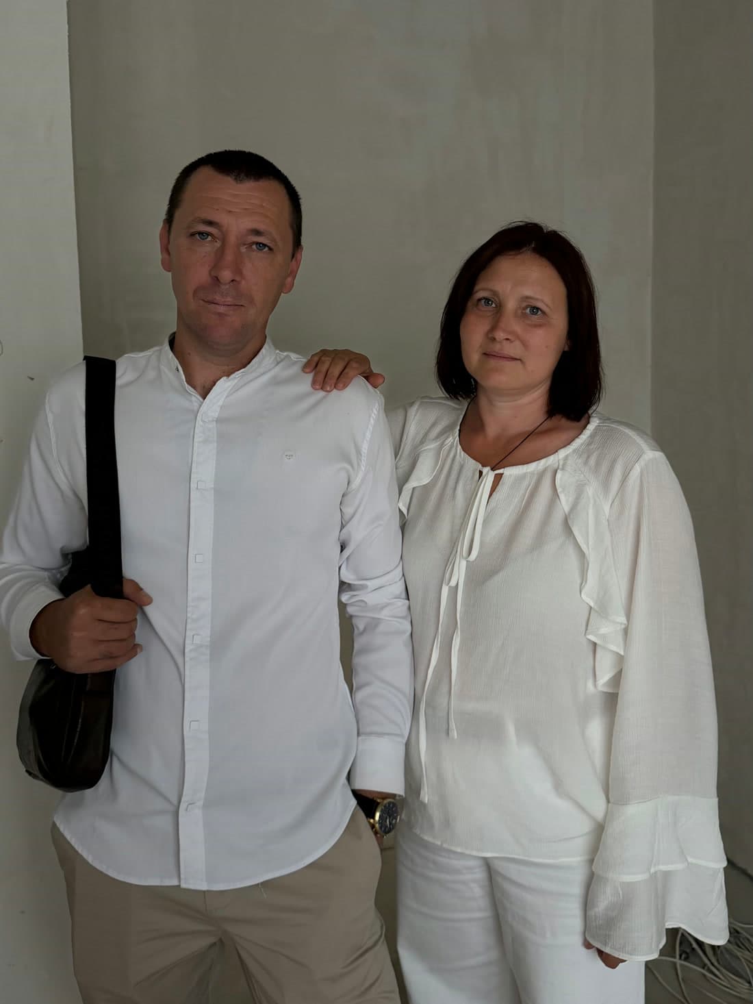 Vitalie și Ana Carnet pe unul din șantierele noastre